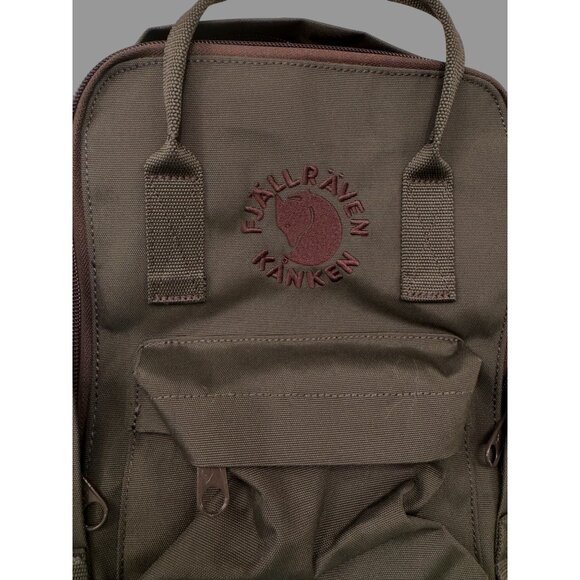 Fjallraven Kanken Mini Backpack Rutsack Water Resistant NWOT Dark Olive Gray - Picture 4 of 7